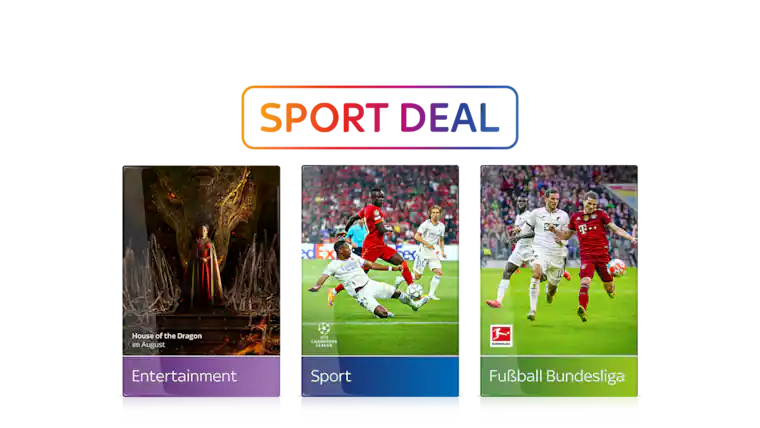 Sky Sport Deal inkl. Bundesliga & Multiscreen um nur 25€ mtl.!