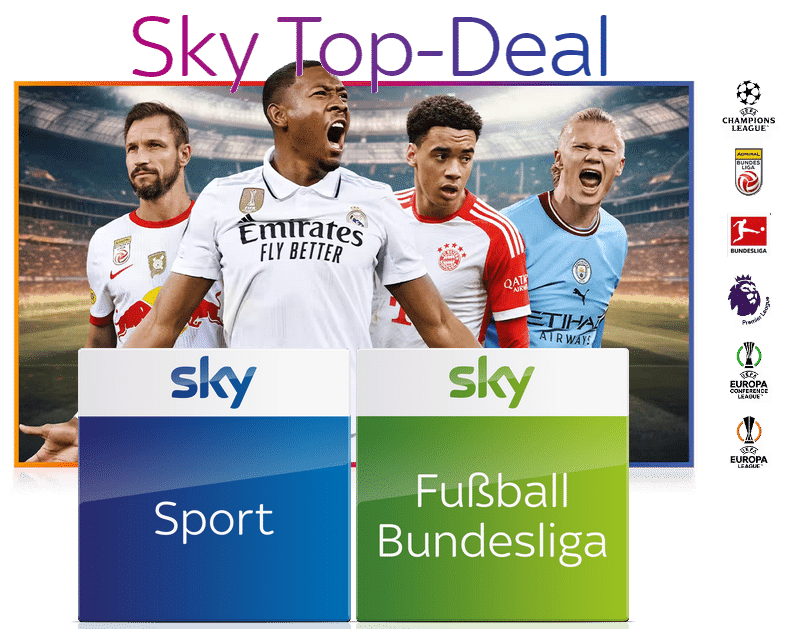 Sky Sport komplett - Top Deal! | JETZT: Live-Sport um nur 25€ mtl.