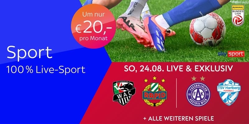 Sky X Sport: Kompletter Live-Sport nur 20€ mtl. für 12 Monate (44% Rabatt)