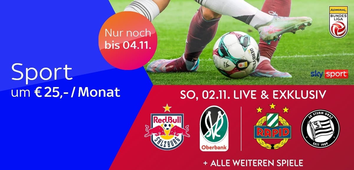 Sky X Sport: Kompletter Live-Sport nur 25€ mtl. für 12 Monate (30% Rabatt)