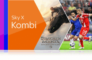 Sky X KOMPLETT Angebot - nur 25€ mtl. & monatlich kündbar!