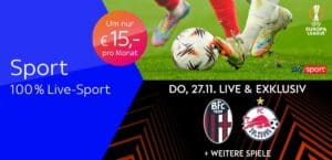 Sky X Sport: Kompletter Live-Sport ab 15€ mtl. & jederzeit kündbar