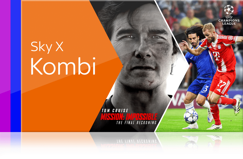 Sky X KOMPLETT Angebot - nur 25€ mtl. & monatlich kündbar!