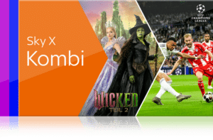 Sky X KOMPLETT Angebot - nur 25€ mtl. & monatlich kündbar!