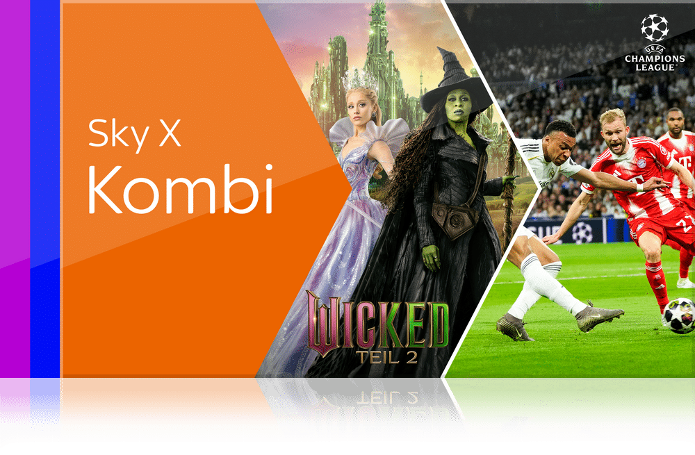 Sky X KOMPLETT Angebot - nur 25€ mtl. & monatlich kündbar!