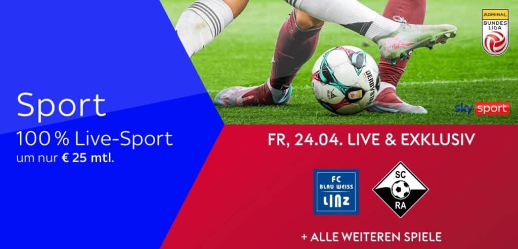 Sky X Sport: Kompletter Live-Sport ab 25€ mtl. & jederzeit kündbar