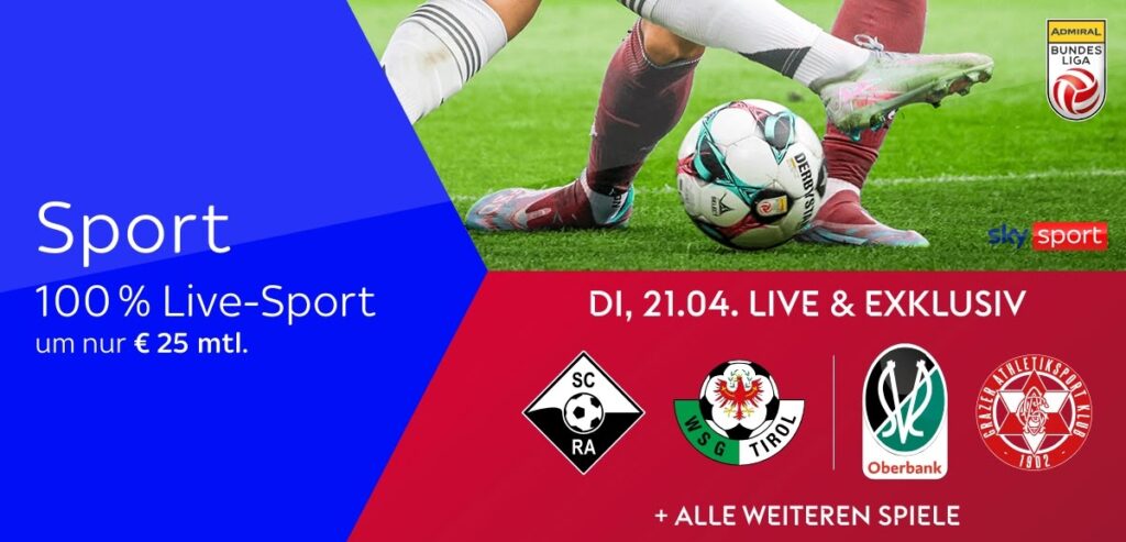 Sky X Sport: Kompletter Live-Sport ab 25€ mtl. & jederzeit kündbar