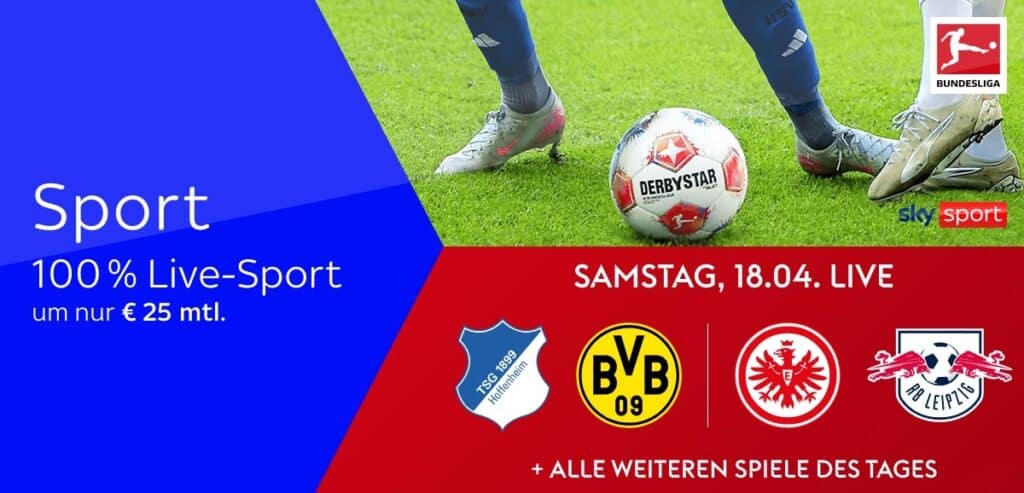 Sky X Sport: Kompletter Live-Sport ab 25€ mtl. & jederzeit kündbar