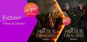 Sky X Fiction Angebot (Serien & Filme) um 3,99€/Monat (80% Rabatt)