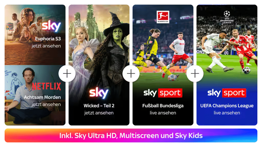 ALL INCLUSIVE! 🔥 Sky komplett Angebot ab 45€ mtl.