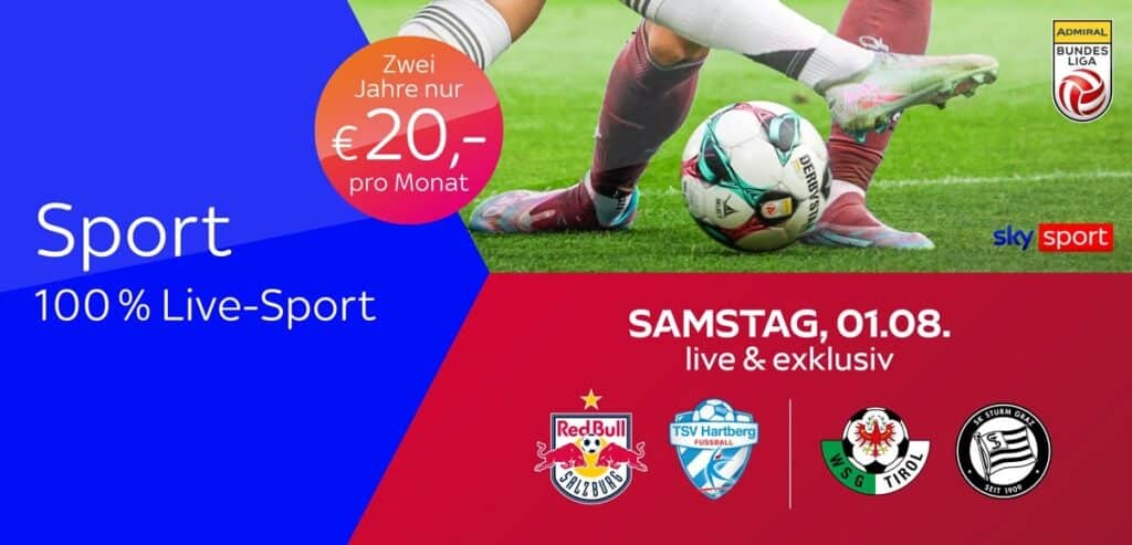 Sky X Sport: Kompletter Live-Sport ab 20€ mtl. (45% Rabatt)