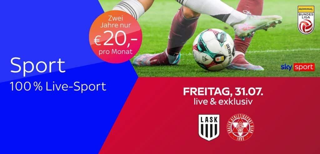 Sky X Sport: Kompletter Live-Sport ab 20€ mtl. (45% Rabatt)