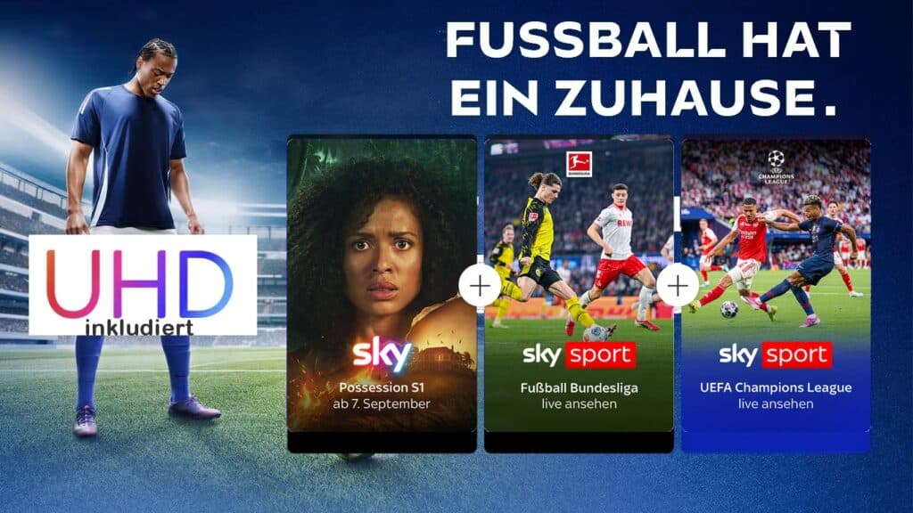 Sky Sport Angebote 2026/27 - Sky Abo ab 35€ inkl. UHD & Sky X