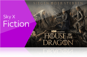 Sky X Fiction Angebot (Serien & Filme) um 12,50€/Monat (30% Rabatt)