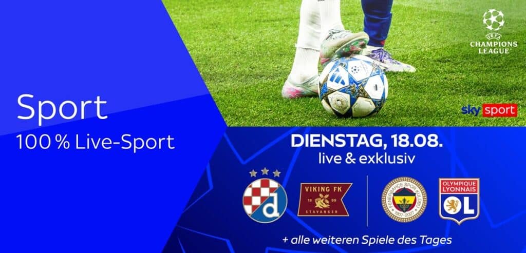 Sky X Sport: Kompletter Live-Sport ab 25€ mtl. (39% Rabatt)