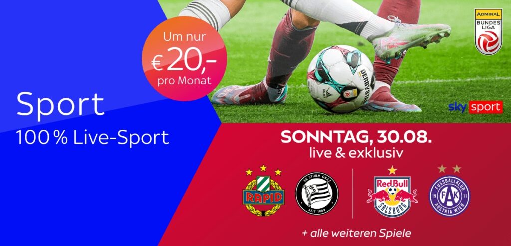 Sky X Sport: Kompletter Live-Sport ab 20€ mtl. (44% Rabatt)