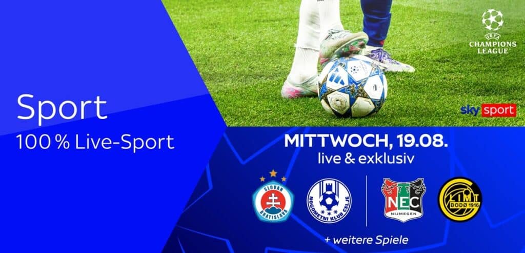 Sky X Sport: Kompletter Live-Sport ab 25€ mtl. (39% Rabatt)
