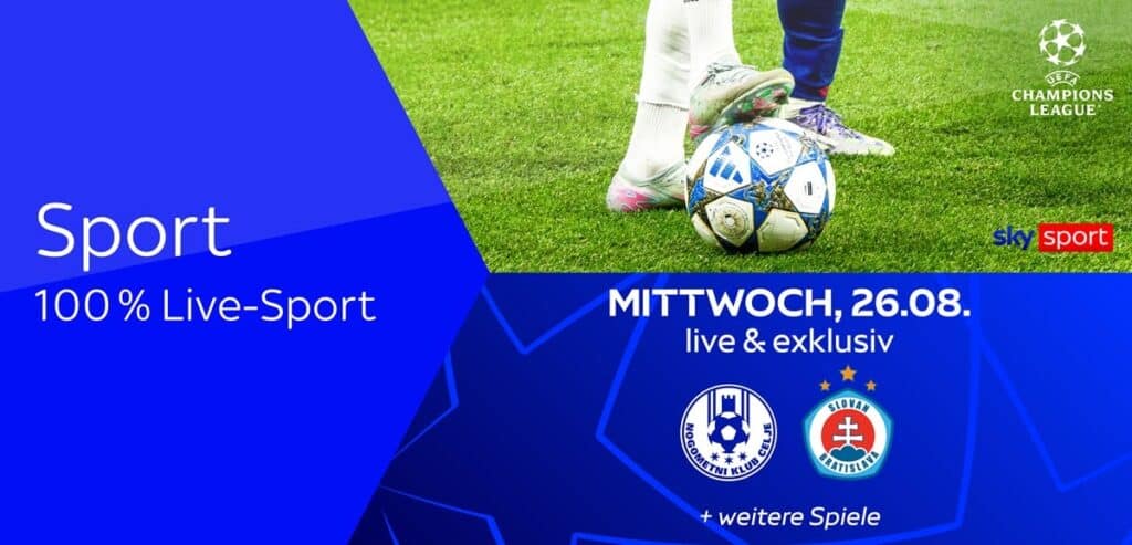 Sky X Sport: Kompletter Live-Sport ab 25€ mtl. (39% Rabatt)