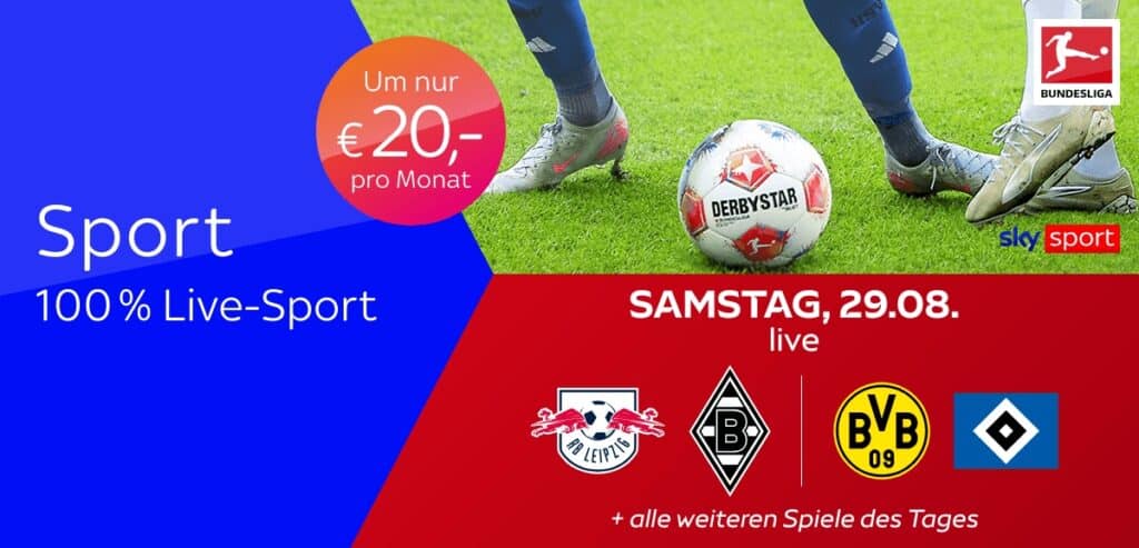 Sky X Sport: Kompletter Live-Sport ab 20€ mtl. (44% Rabatt)